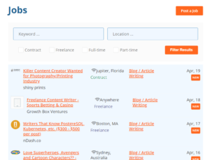 ProBlogger Job Search
