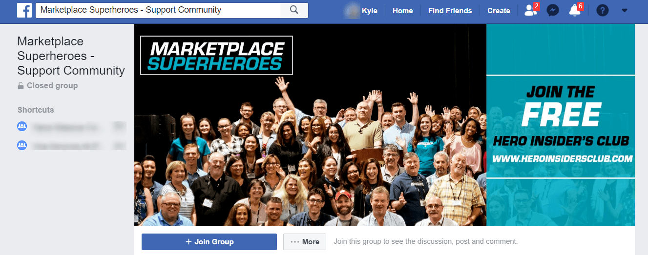 Marketplace Superheroes Facebook