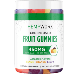 HempWorx CBD Infused Fruit Gummies