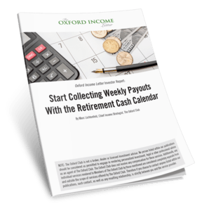 Retirement Cash Calendar