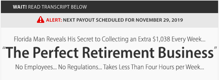 The Perfect Retirement Business